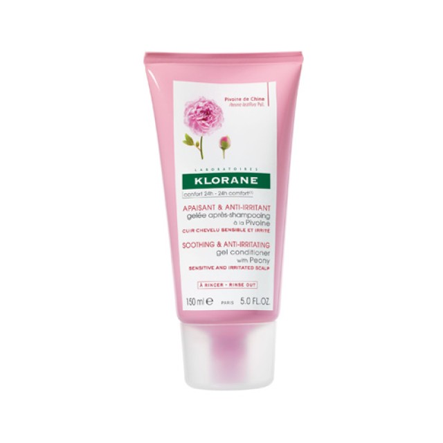 Klorane Gelee Apres-Shampooing Apaisant & Anti-Irritant a la Pivoine 150ml