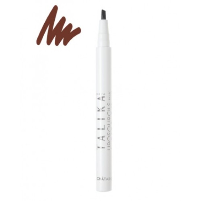 TALIKA Liposourcils Ink Chestnut Στυλό για τη Θρέψη & το Make Up των Φρυδιών, Απόχρωση Καστανό, 0.8ml