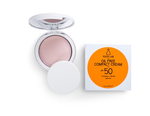 Youth Lab Oil Free Compact Cream spf50 light color 10gr