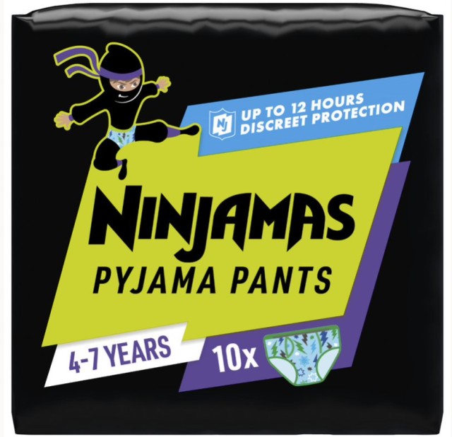 Pampers Ninjamas Boy Pyjama Pants 4-7years Πάνες Βρακάκι για τη Νύχτα (17-30kg) 10τμχ