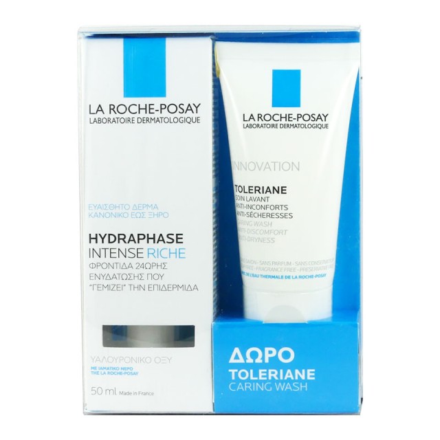La Roche Posay Promo Hydraphase Intense Riche 50ml + Δώρο Innovation Toleriane Caring Wash 50ml