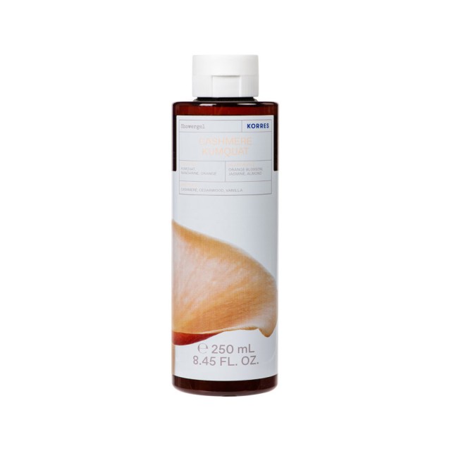 Korres Shower Gel Cashmere Kumquat Αφρόλουτρο Κουμ Κουάτ, 250ml