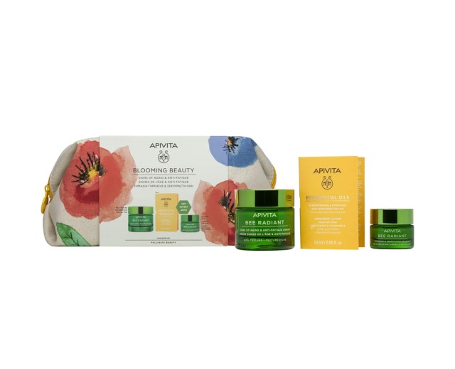 Apivita Set Blooming Beauty Bee Radiant Rich Cream 50ml & Δώρο Gel-Balm Νύχτας 15ml & Beessential Oils 1.6ml