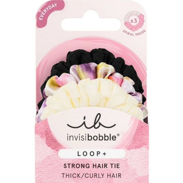 Invisibobble Loop+ Strong Hair Tie Loop Be Strong Λαστιχάκια για τα Μαλλιά 3τμχ