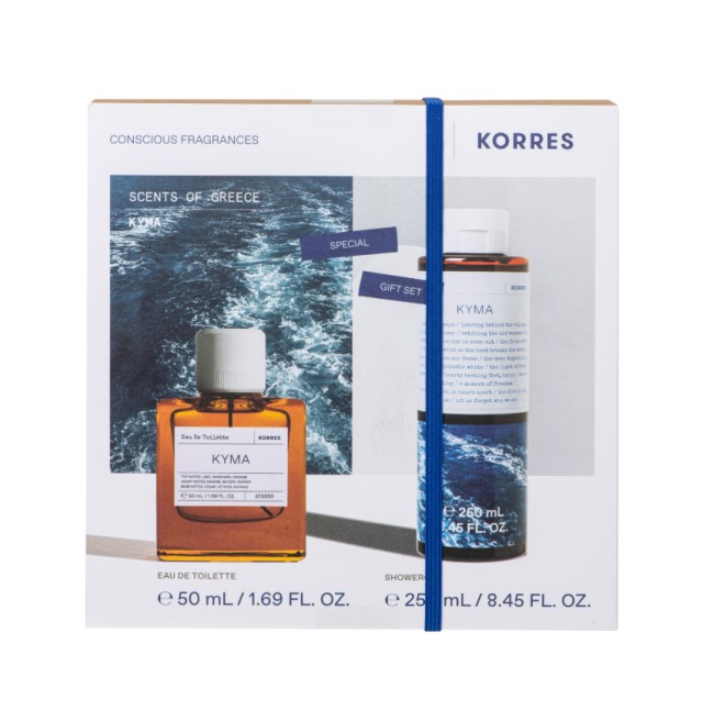 Korres Set Περιποίησης Σώματος με ΚΥΜΑ Αφρόλουτρο 250ml & ΚΥΜΑ Άρωμα 50ml