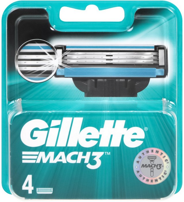 Gillette Mach 3 Ανταλλακτικά 4τμχ