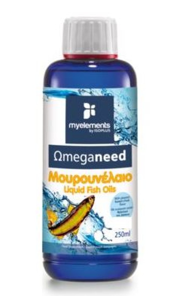 My Elements Ωmeganeed Μουρουνέλαιο Liquid με Γεύση Λεμόνι 250ml