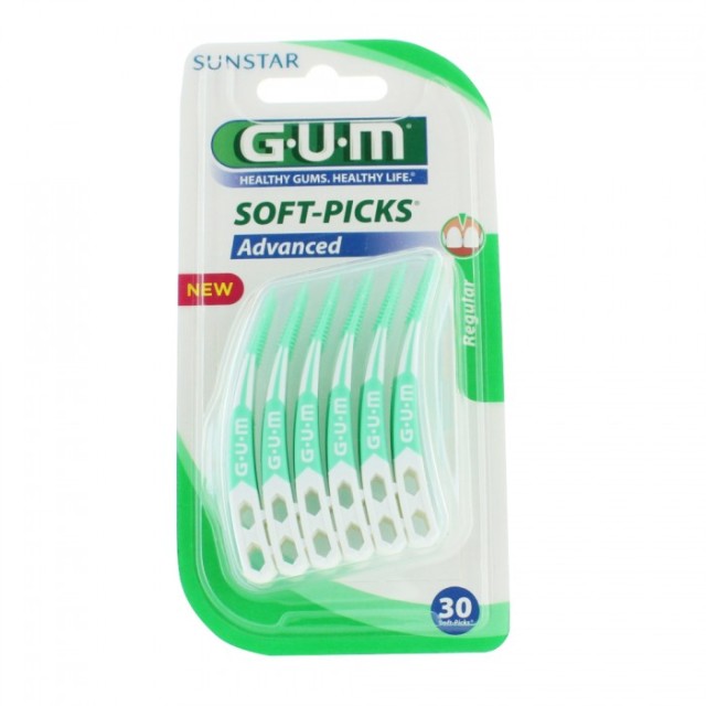 GUM 650 Soft Picks Advanced Regular Μεσοδόντια Βουρτσάκια 30τμχ