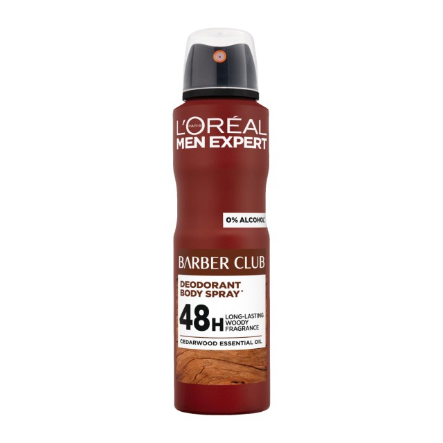 L'Oreal Paris Men Expert Barber Club Αποσμητικό Spray Σώματος Με 48ωρη Δράση 150ml