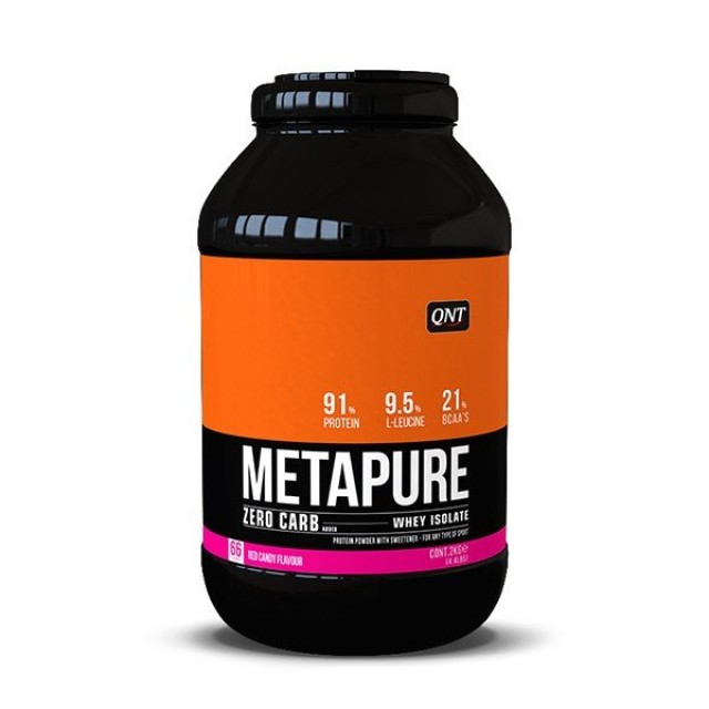 QNT Metapure Zero Carb Whey Isolate Protein Powder Red Candy 2kg