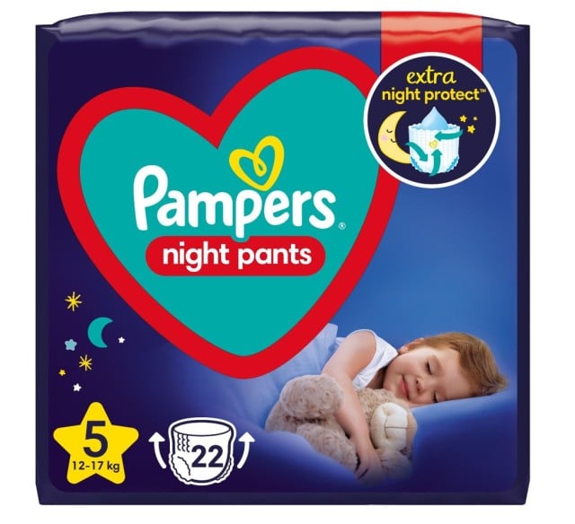 Pampers Night Pants No.5 (12-17kg) 22 Πάνες Βρακάκι