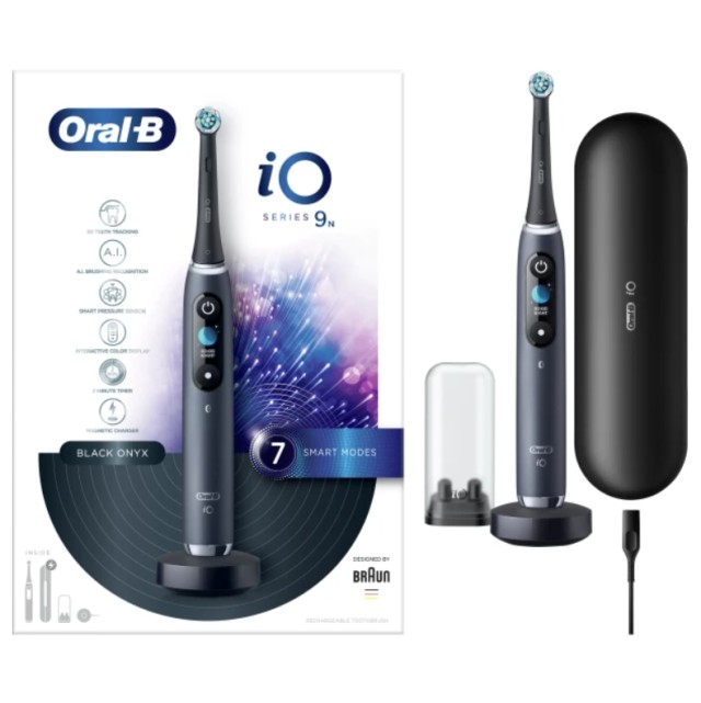 Oral-B iO Series 9 Ηλεκτρική Οδοντόβουρτσα Magnetic Black Onyx 1τμχ