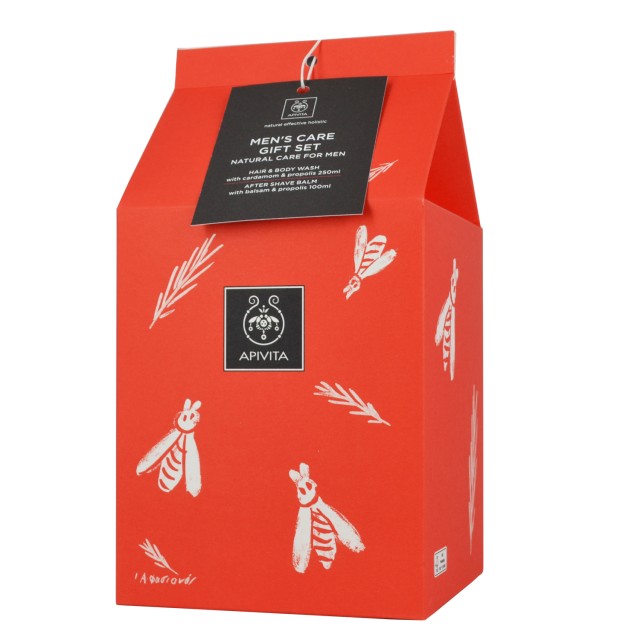 Apivita Promo Men's Care Σαμπουάν-Αφρόλουτρο με Κάρδαμο και Προπόλη 250ml & After Shave με Βάλσαμο και Προπόλη 100ml