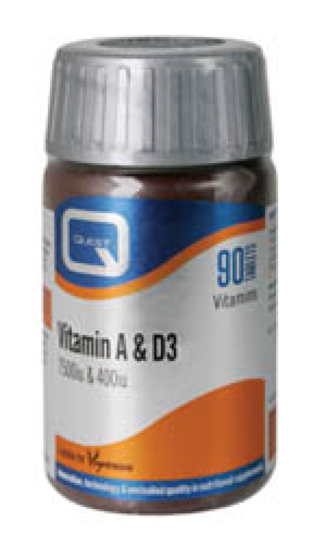 QUEST Vitamin A & D (7500 I.U. + 400 I.U.) Caps 90s