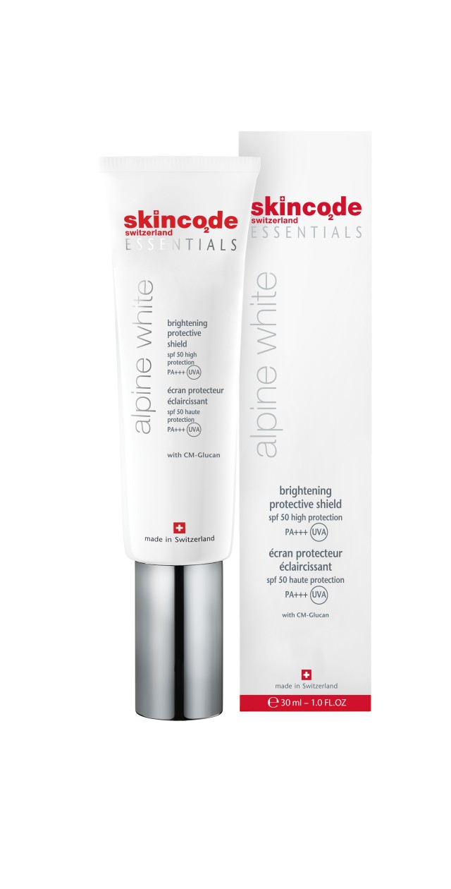 Skincode Essentials Alpine White brightening Anti Spot Suncare SPF50 30ml