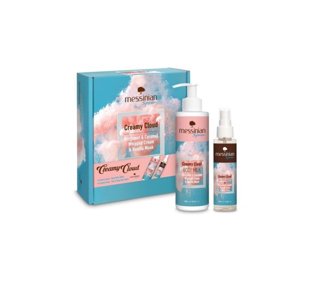 Messinian Spa Beauty Box Creamy Cloud Body Milk 300ml & Hair & Body Mist 100ml
