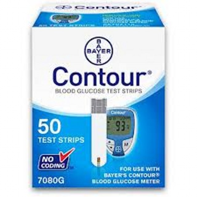 BAYER CONTOUR 50 STRIPS ΤΑΙΝΙΕΣ ΜΕΤΡΗΣΗΣ ΣΑΚΧΑΡΟΥ