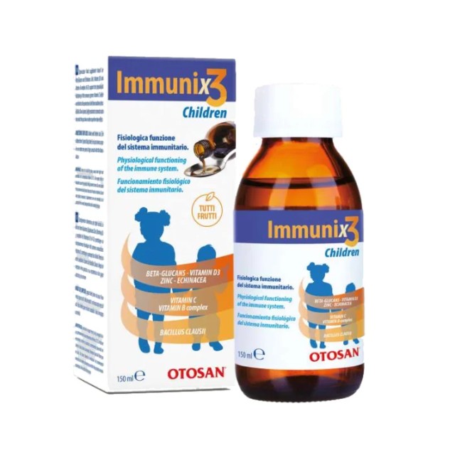 Otosan Immunix3 Παιδικό Σιρόπι για Ενίσχυση του Ανοσοποιητικού με Γεύση Tutti Frutti 150ml