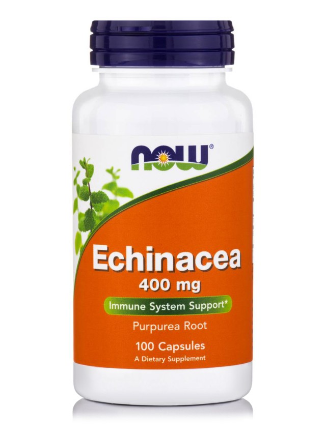 Now Foods Echinacea (Purpurea Root) 400mg. 100 Veg.Caps.