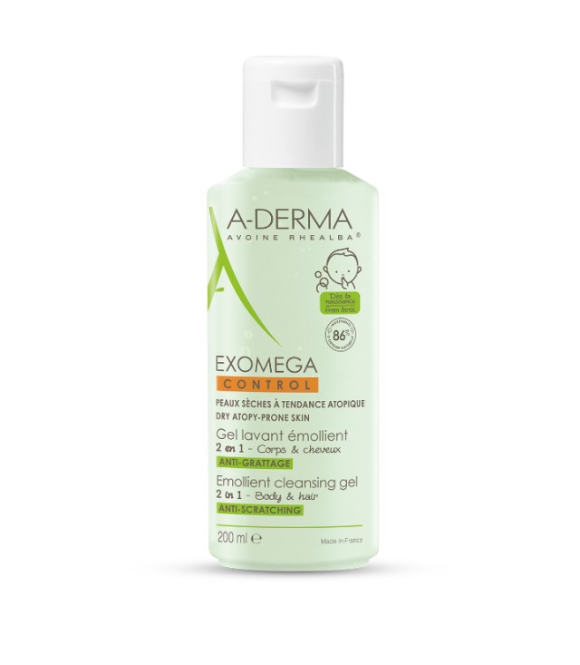 Aderma Exomega Control 2in1 Emollient Cleansing Gel 200ml