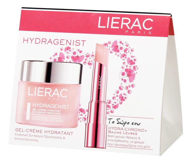 LIERAC PROMO HYDRAGENIST GEL-CREME HYDRATANT 50ML + ΔΩΡΟ HYDRA-CHRONO BAUME LEVRES ΜΕ ΧΡΩΜΑ 3G