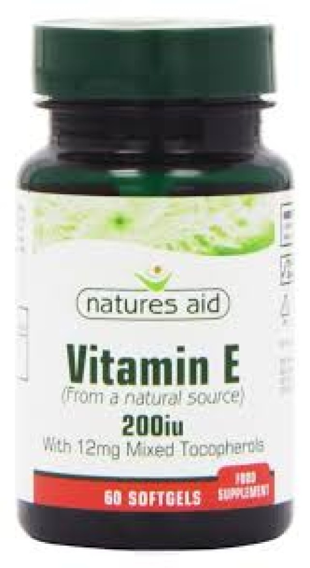 NATURES AID Vitamin E 200iu 60softgels