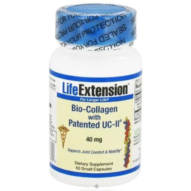 Life extension bio collagen with patented UCII 40mg 60 caps
