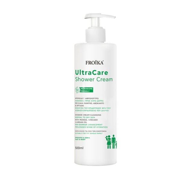 Froika UltraCare Shower Cream Κρεμώδες Αφρόλουτρο για Κανονικό προς Ξηρό Δέρμα 500ml