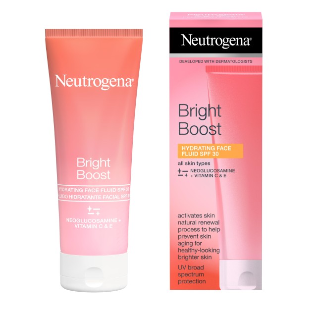 Neutrogena Brigth Boost Hydrating Face Fluid Spf30 All Skin Types 50ml