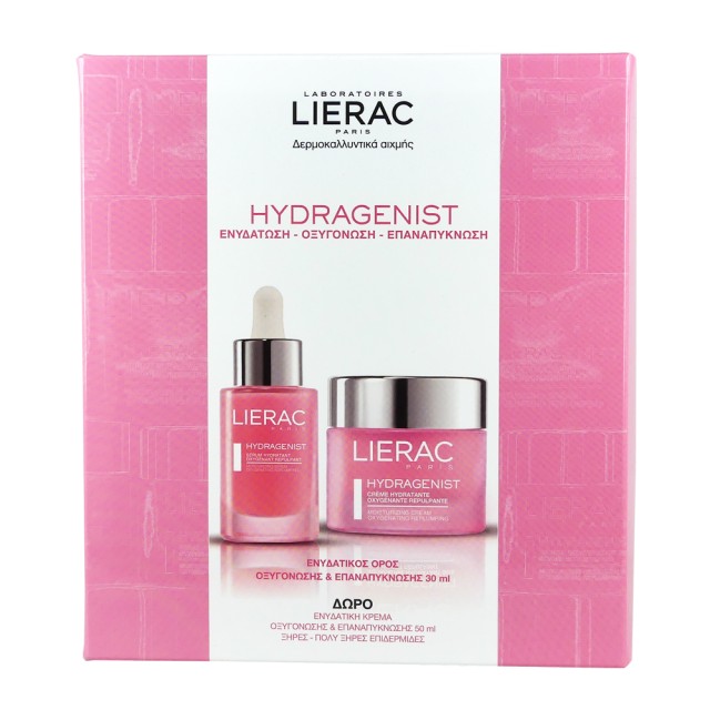 Lierac Set Hydragenist Serum Hydratante 30ml + Δώρο Hydragenist Creme Hydratante για Ξηρές Επιδερμίδες 50ml