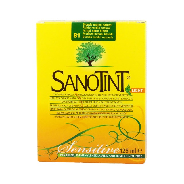 SANOTINT LIGHT 81 MEDIUM NATURAL BLONDE 125ML