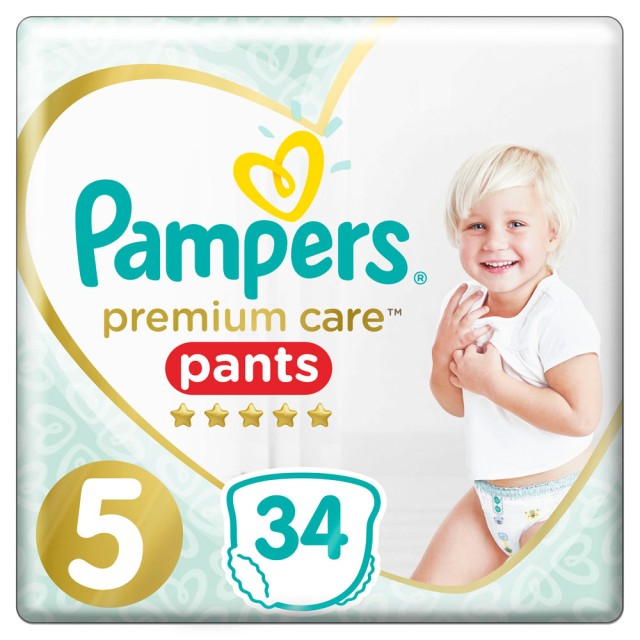 Pampers Premium Care Πάνες Μέγεθος No.5 (12-17kg) 34 Πάνες