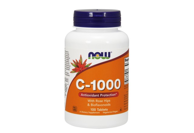 Now Foods C-1000, with Rose Hips & Bioflavonoids, Ταχείας Αποδέσμευσης, 100tabs