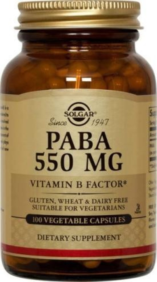 SOLGAR P.A.B.A. 550MG 100VCAP