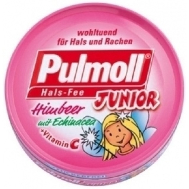 PULMOLL Junior Καραμέλες για παιδιά με Βατόμουρο, Εχινάκια & Βιταμίνη C 45gr