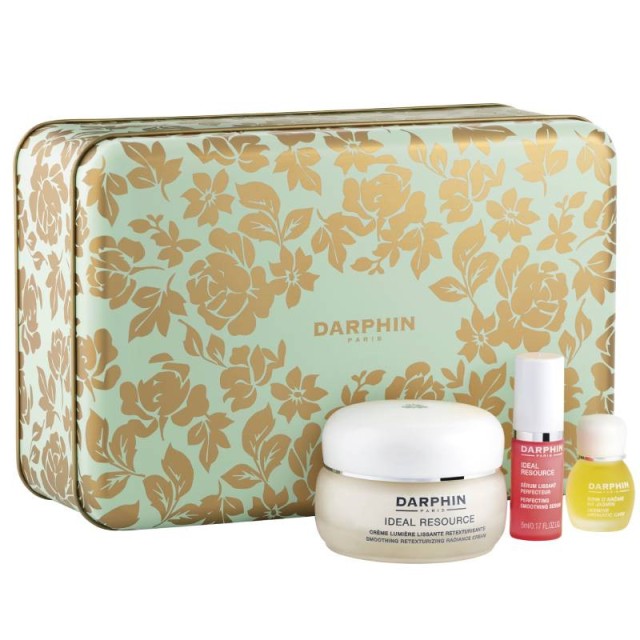 Darphin Set Ideal Resource Smoothing Retexturizing Cream 50ml & Serum Lissant Perfecteur 5ml & Jasmine Aromatic Care 4ml