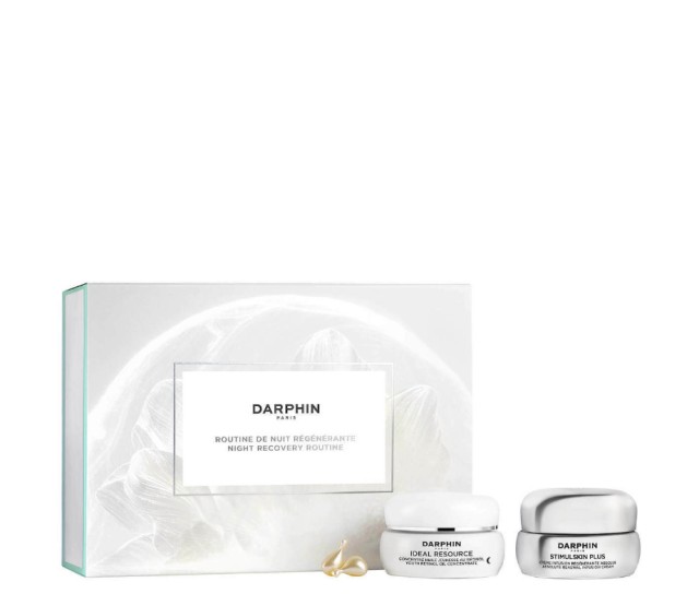 Darphin Set Night Recovery Routine Ideal Resource Youth Retinol Oil 15caps & Stimulskin Plus Absolute Renewal Infusion Cream 15ml