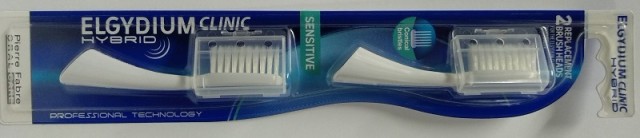 Elgydium Clinic Hybrid Sensitive Ανταλλακτικά Ηλεκτρικής Οδοντόβουρτσας 2τμχ