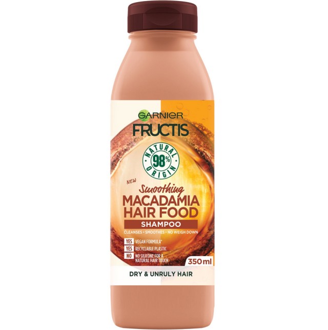 Garnier Fructis Smoothing Shampoo Macadamia Hairfood 350ml