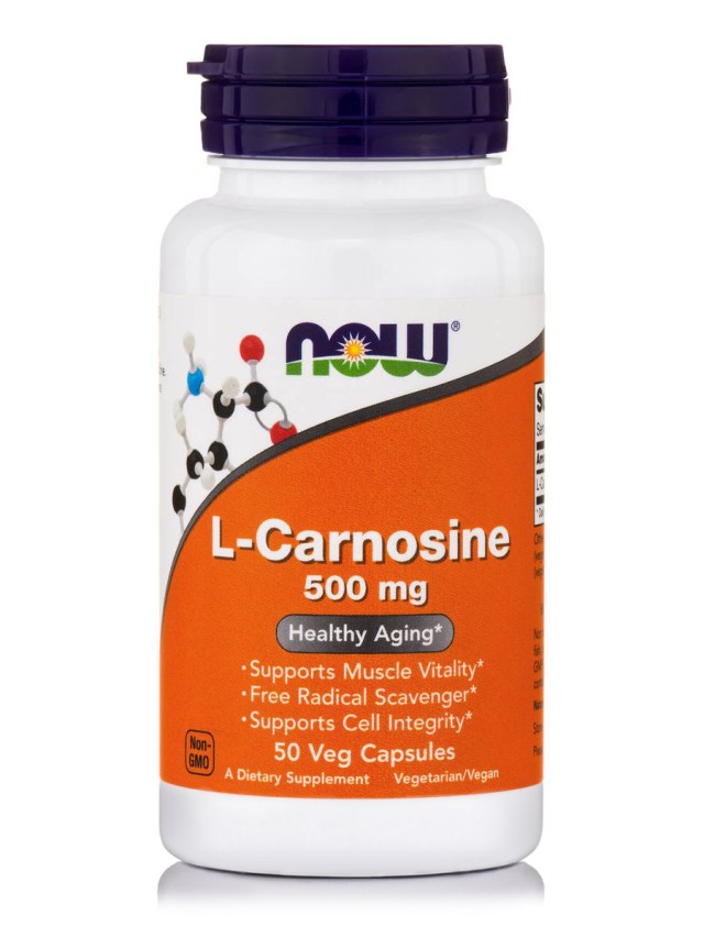 Now Foods L-Carnosine 500mg 50 Veg.Caps.