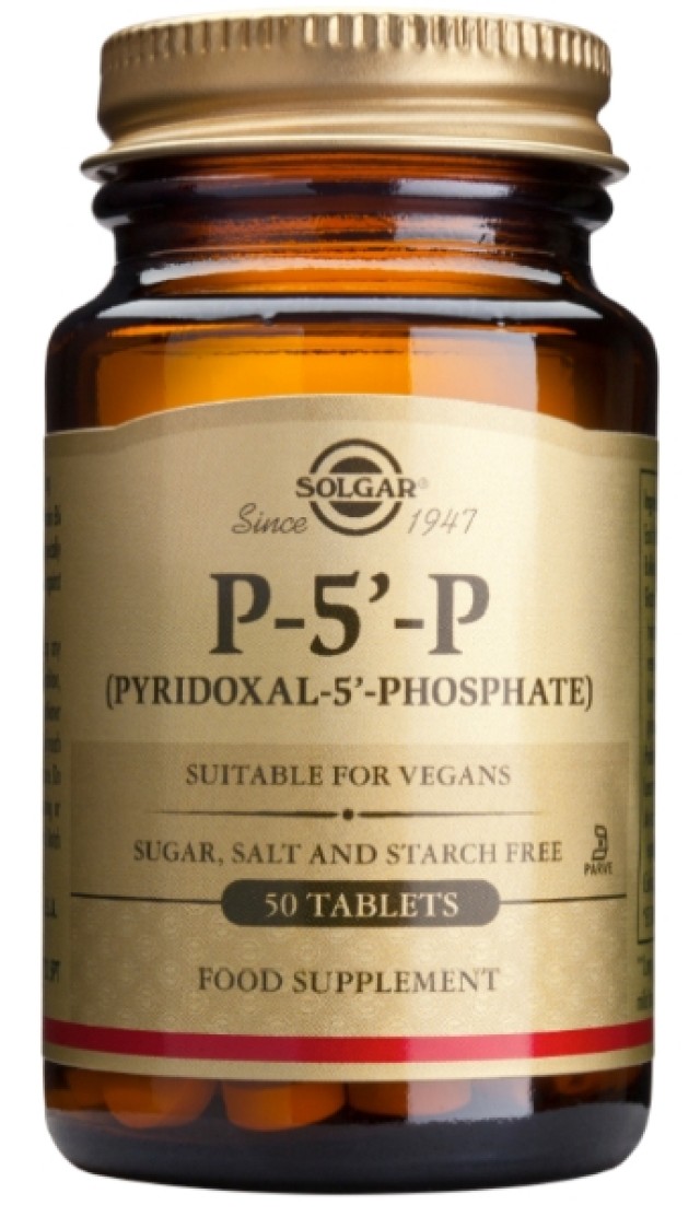 SOLGAR PYRIDOXAL 5 PHOS 50MG TABS 50S