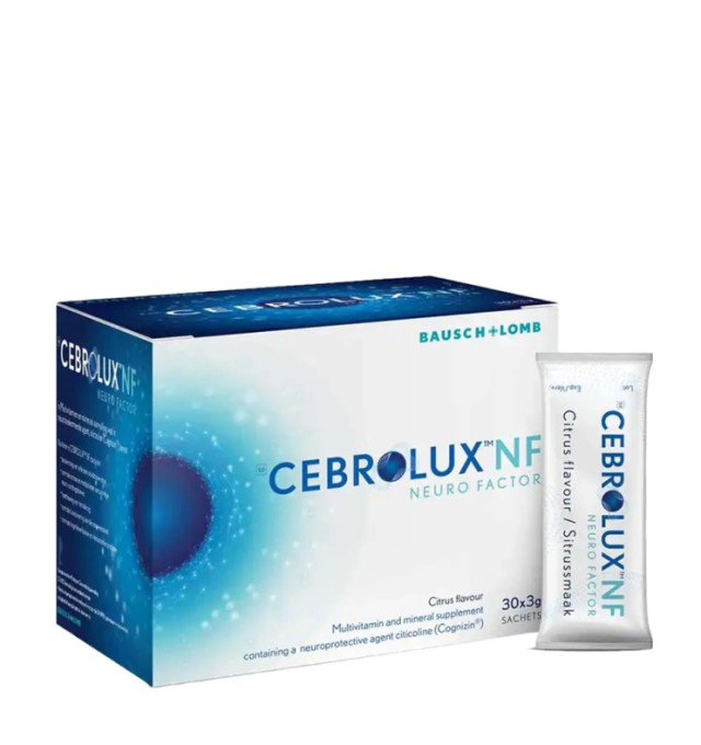 Bausch & Lomb Cebrolux NF Neuro Factor Συμπλήρωμα Διατροφής Για Την Όραση 30 Φακελάκια