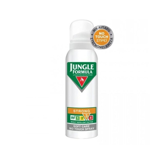 Jungle Formula Strong Soft Care No Touch Αντικουνουπικό Σπρέι 125ml