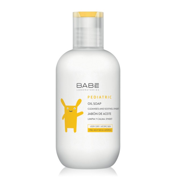 BABE PEDIATRIC OIL SOAP - ΑΦΡΟΛΟΥΤΡΟ ΣΩΜΑΤΟΣ ΕΜΠΛΟΥΤΙΣΜΕΝΟ ΜΕ ΕΛΑΙΑ ΓΙΑ ΑΤΟΠΙΚΟ ΔΕΡΜΑ 200ml