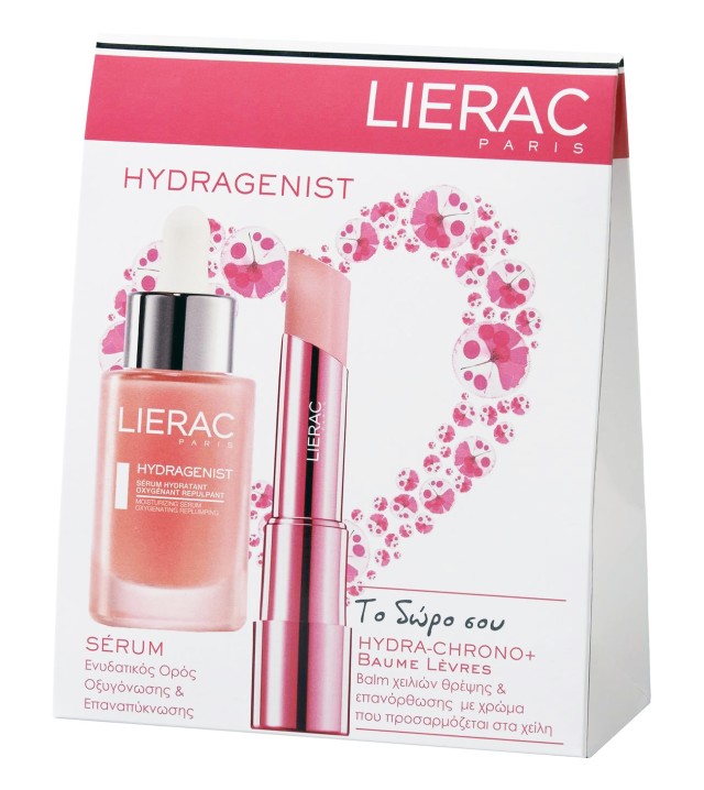 LIERAC PROMO HYDRAGENIST SERUM 30ML + ΔΩΡΟ HYDRA-CHRONO BAUME LEVRES ΜΕ ΧΡΩΜΑ 3G
