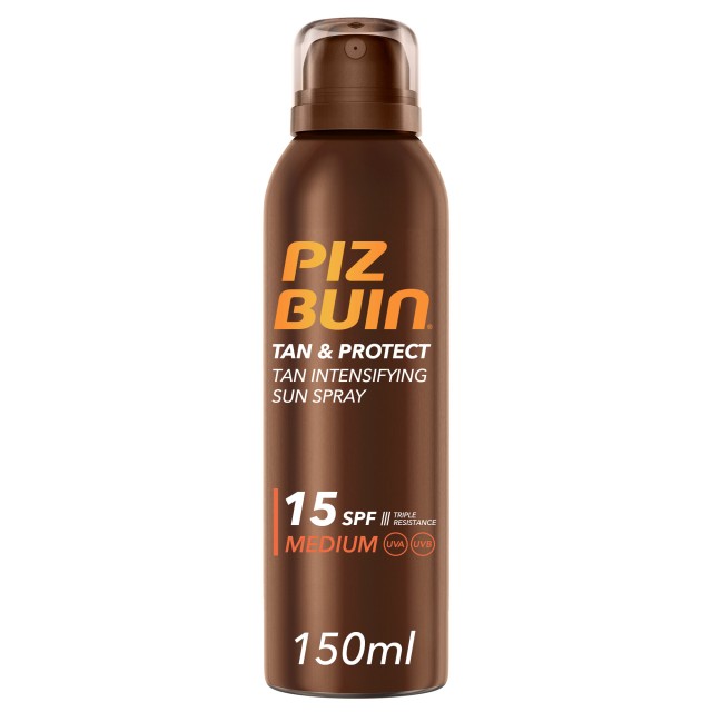 Piz Buin Tan & Protect Tan Intensifying Sun Spray SPF15 Sun Body Lotion 150ml