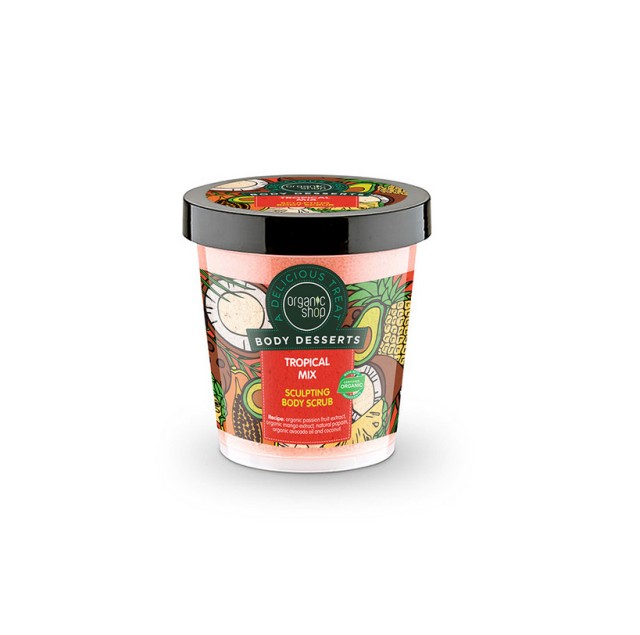 Organic Shop Body Desserts Tropical Mix Sculpting Body Scrub with Tropical Fruits 450ml