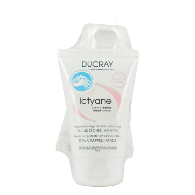 Ducray Ictyane Creme Mains Προνομιακή Συσκευασία 11€ 2X50ml