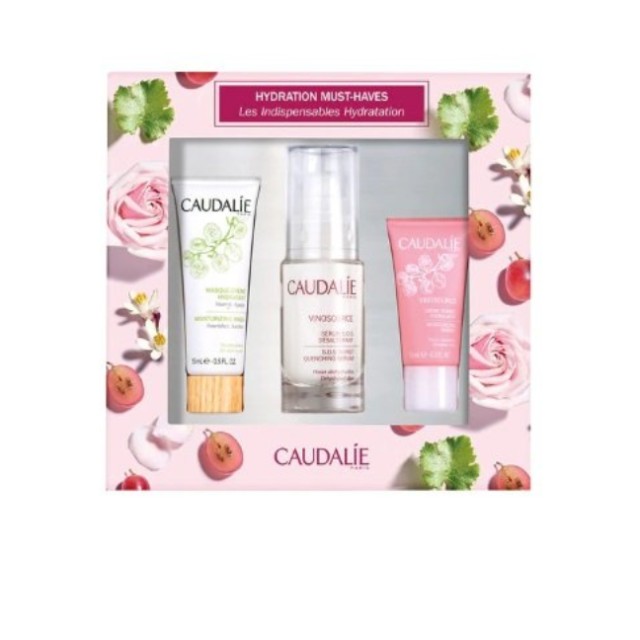 Caudalie Set Hydration Must-haves Vinosource Serum SOS 30ml + Δώρο Moisturizing Mask 15ml + Vinosource Moisturizing Sobret 15ml