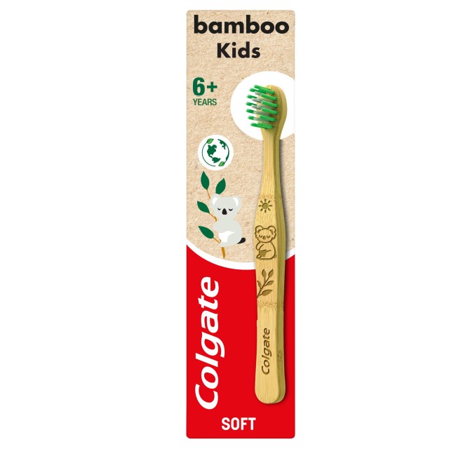 Colgate Bamboo Kids 6+ Years Παιδική Οδοντόβουρτσα Soft 1τμχ